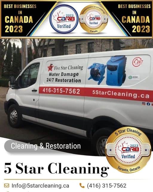 5 Star Cleaning Best of 2023 Water Damage Services Toronto